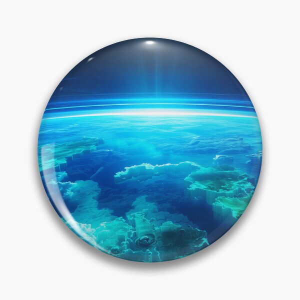 Item preview, Floating Sky Ocean Bioluminescent Alien World designed and sold by Luminous Wilds.