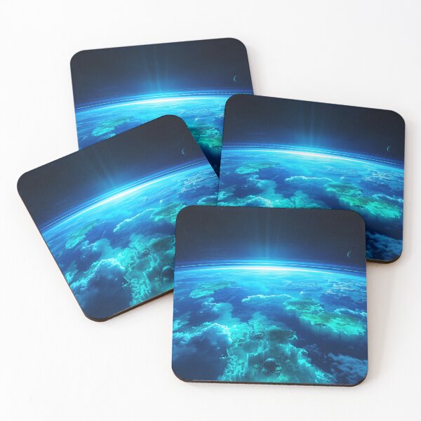 Item preview, Floating Sky Ocean Bioluminescent Alien World designed and sold by Luminous Wilds.