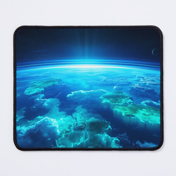 Item preview, Floating Sky Ocean Bioluminescent Alien World designed and sold by Luminous Wilds.