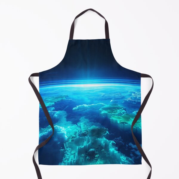 Item preview, Floating Sky Ocean Bioluminescent Alien World designed and sold by Luminous Wilds.
