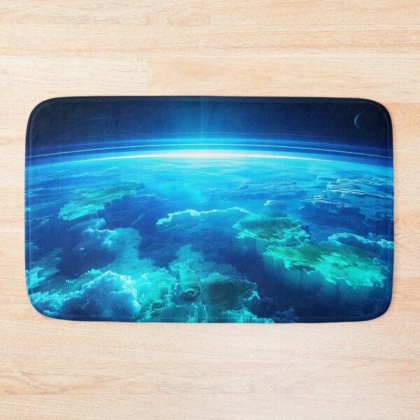 Item preview, Floating Sky Ocean Bioluminescent Alien World designed and sold by Luminous Wilds.