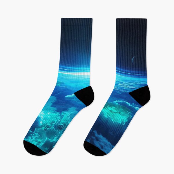 Item preview, Floating Sky Ocean Bioluminescent Alien World designed and sold by Luminous Wilds.