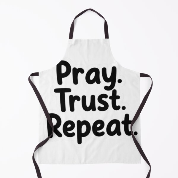 Item preview, Pray Trust Repeat Sticker | Inspirational Faith Quote Aesthetic Design designed and sold by Sidra53Studio.