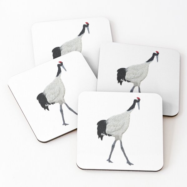 Item preview, Red-crowned Crane hand embroidery designed and sold by Alsa.handembroidery.