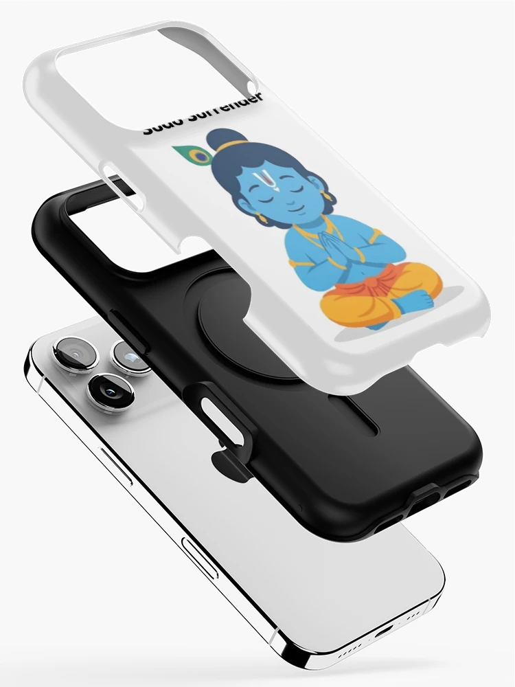Thumbnail 2 of 4, iPhone Case, sudo surrender | Linux Developer Sticker | Krishna Inspired Tech Humor designed and sold by BhaktiByte.