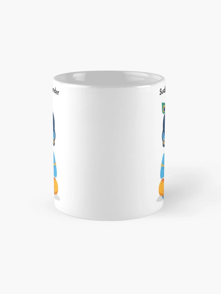 Thumbnail 4 of 6, Coffee Mug, sudo surrender | Linux Developer Sticker | Krishna Inspired Tech Humor designed and sold by BhaktiByte.