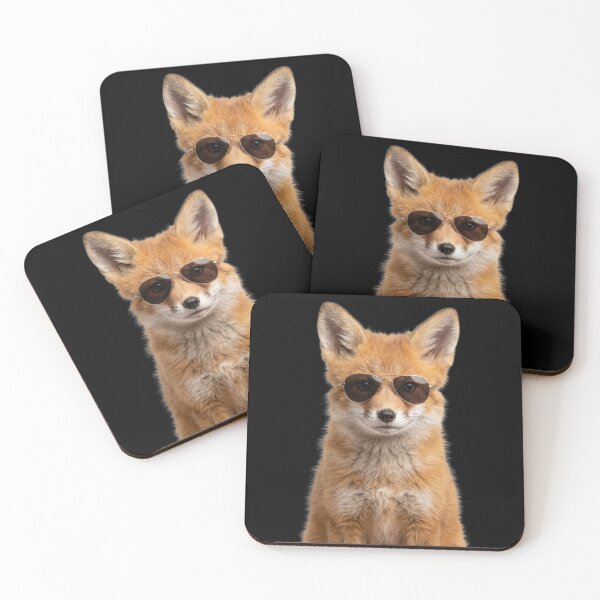 Item preview, Cute Baby Fox Wearing Sunglasses Funny designed and sold by RareLavender.