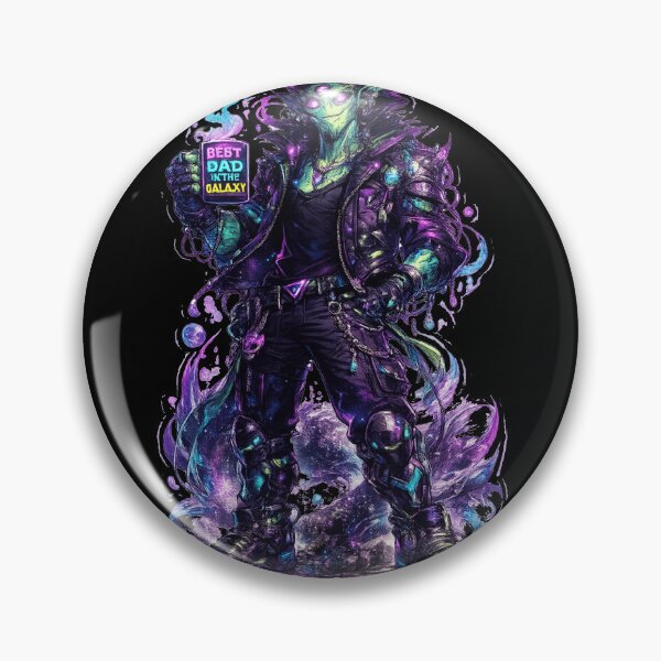 Item preview, Neon Cyber Dad Alien Creepy Cute Art designed and sold by ChaEmm_Studio.
