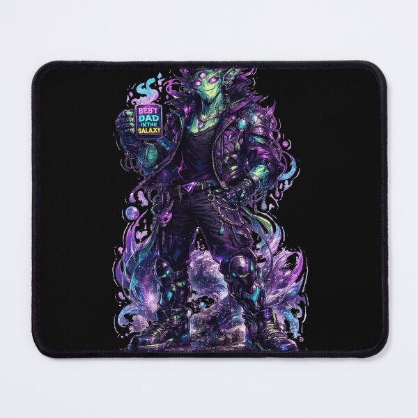 Item preview, Neon Cyber Dad Alien Creepy Cute Art designed and sold by ChaEmm_Studio.