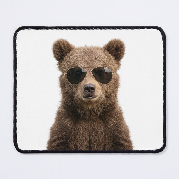 Item preview, Cute Baby Brown Bear Wearing Sunglasses Funny designed and sold by RareLavender.