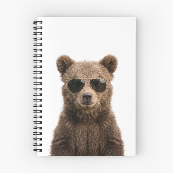 Item preview, Cute Baby Brown Bear Wearing Sunglasses Funny designed and sold by RareLavender.