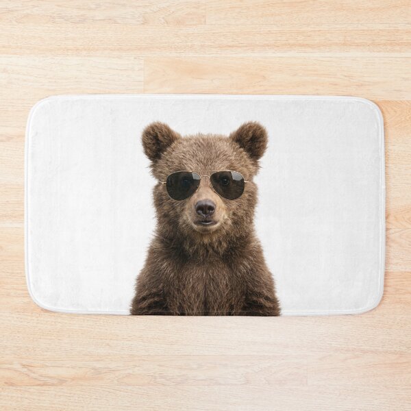Item preview, Cute Baby Brown Bear Wearing Sunglasses Funny designed and sold by RareLavender.
