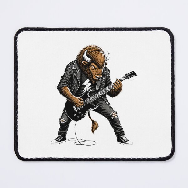Item preview, Metal Bison Guitarist Gifts For Musicians designed and sold by Bisonia.
