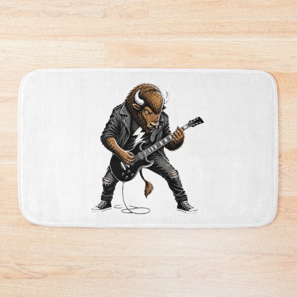 Item preview, Metal Bison Guitarist Gifts For Musicians designed and sold by Bisonia.