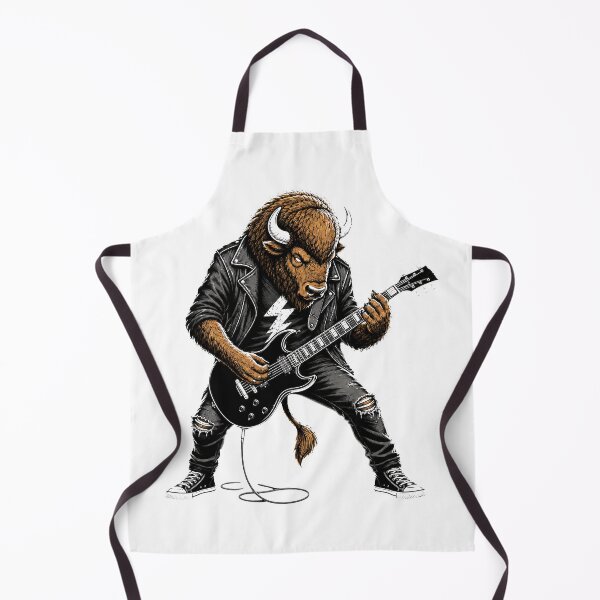 Item preview, Metal Bison Guitarist Gifts For Musicians designed and sold by Bisonia.