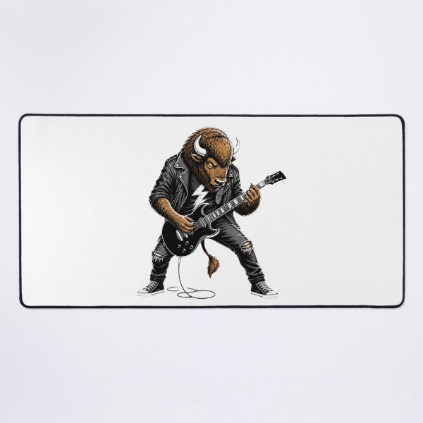 Item preview, Metal Bison Guitarist Gifts For Musicians designed and sold by Bisonia.