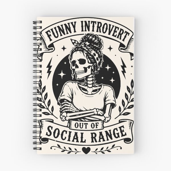 Item preview, Funny Introvert Skeleton - Out Of Social Range designed and sold by legendaryskins.