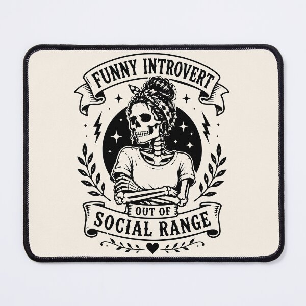 Item preview, Funny Introvert Skeleton - Out Of Social Range designed and sold by legendaryskins.
