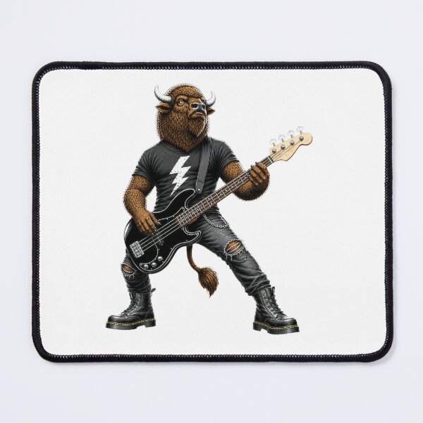 Item preview, Metal Bison Bass Gifts For Musicians designed and sold by Bisonia.