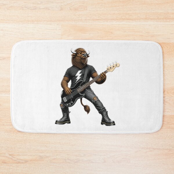Item preview, Metal Bison Bass Gifts For Musicians designed and sold by Bisonia.