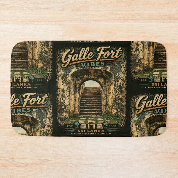 Item preview, Galle Fort Vibes – Ancient Stone Stairway Vintage T-Shirt Design designed and sold by GooniSL.