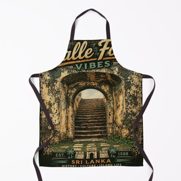 Item preview, Galle Fort Vibes – Ancient Stone Stairway Vintage T-Shirt Design designed and sold by GooniSL.