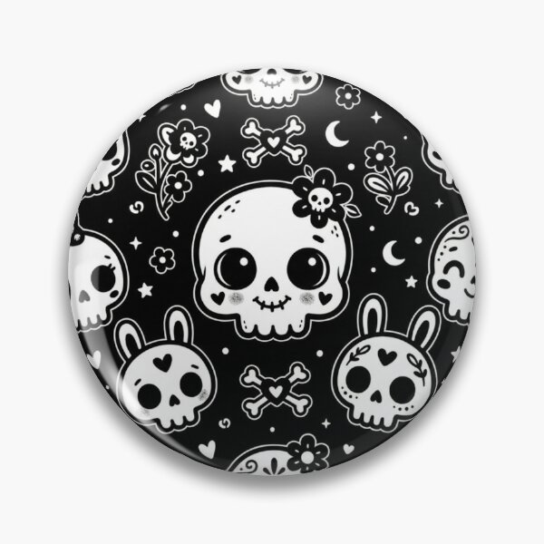 Item preview, black skeleton pattern designed and sold by WellN.