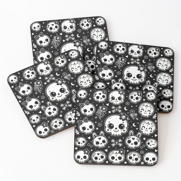 Item preview, black skeleton pattern designed and sold by WellN.