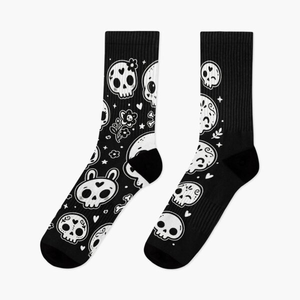 Item preview, black skeleton pattern designed and sold by WellN.