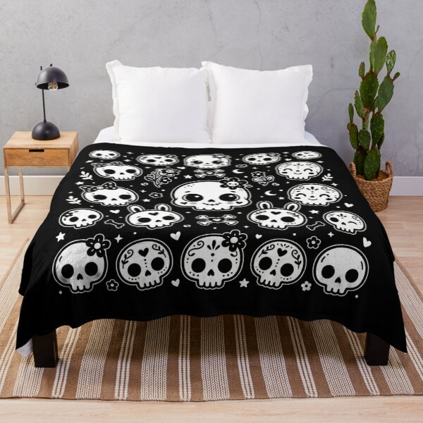 Item preview, black skeleton pattern designed and sold by WellN.