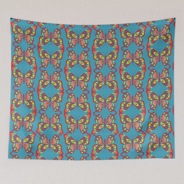 Item preview, Elegant Butterfly Pattern - Colorful Seamless Ornamental Design designed and sold by DreamsArtwear.