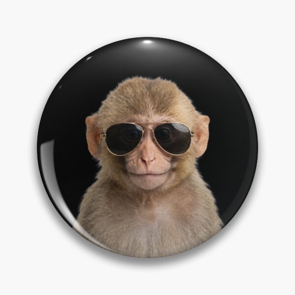Item preview, Cute Baby Monkey Wearing Sunglasses Funny designed and sold by RareLavender.