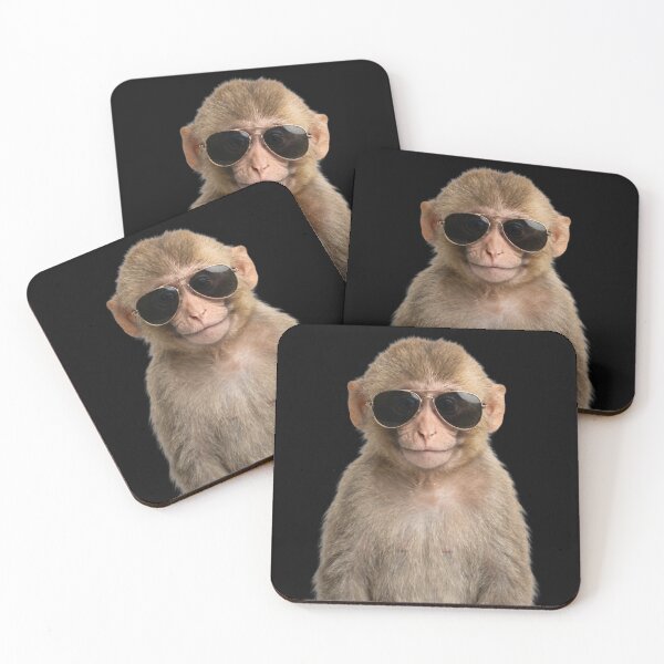Item preview, Cute Baby Monkey Wearing Sunglasses Funny designed and sold by RareLavender.