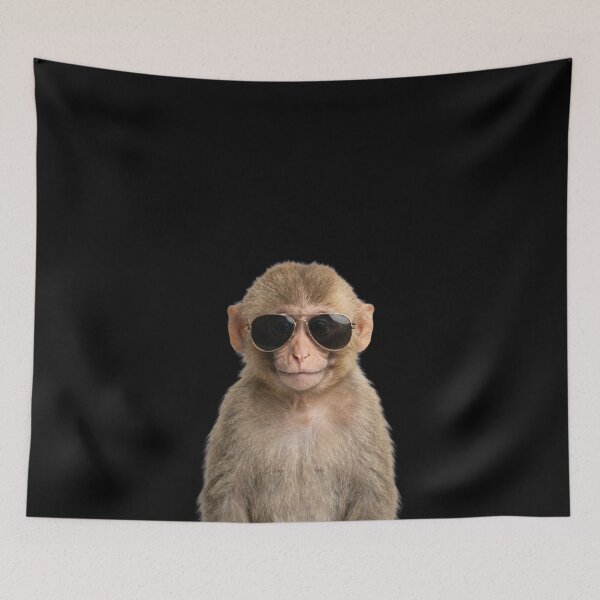 Item preview, Cute Baby Monkey Wearing Sunglasses Funny designed and sold by RareLavender.