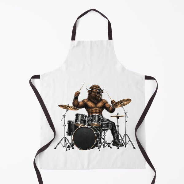 Item preview, Metal Bison Drummer Gifts For Musicians designed and sold by Bisonia.