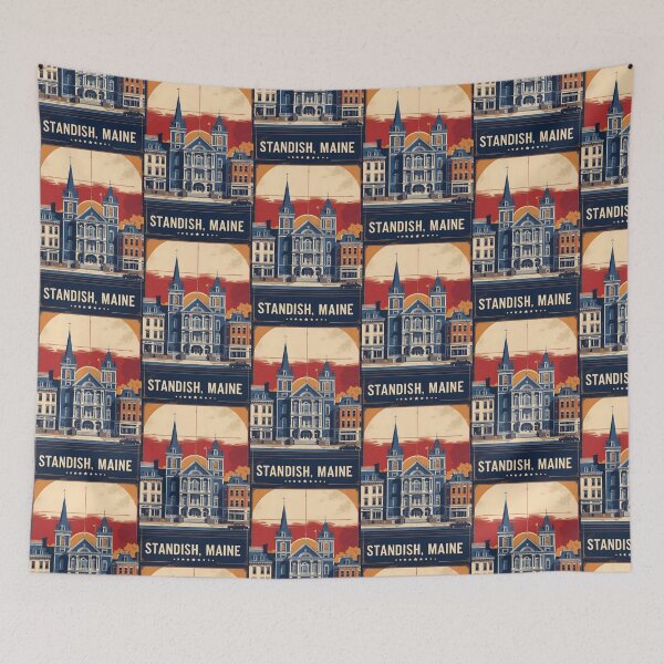 Item preview, Standish Maine 1950s USA Vintage Travel Tourism designed and sold by TravelersGems.