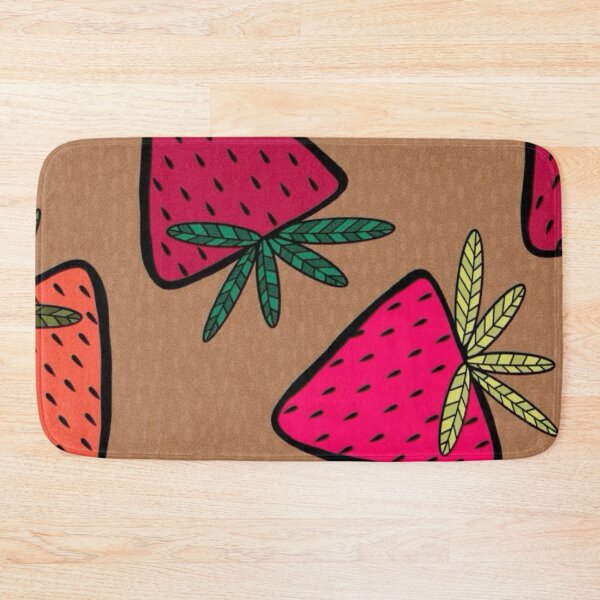 Item preview, Retro 70s Strawberry Pattern Funky Indie Fruit Pop Art designed and sold by LYAN-STORE.