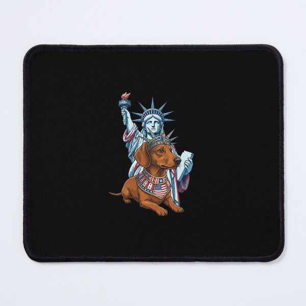 Item preview, Dachshund and the Statue of Liberty Funny Gifts designed and sold by Domel9674.