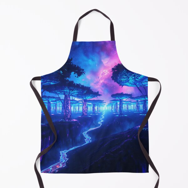 Item preview, Neon Root Galaxy Alien Wilderness Landscape designed and sold by Luminous Wilds.