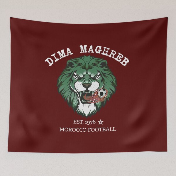 Item preview, Dima Maghreb Lion Morocco Football Fan Graphic Shirt designed and sold by WildTrace.