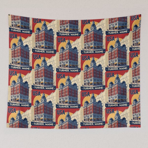Item preview, Turner Maine 1950s USA Vintage Travel Tourism designed and sold by TravelersGems.