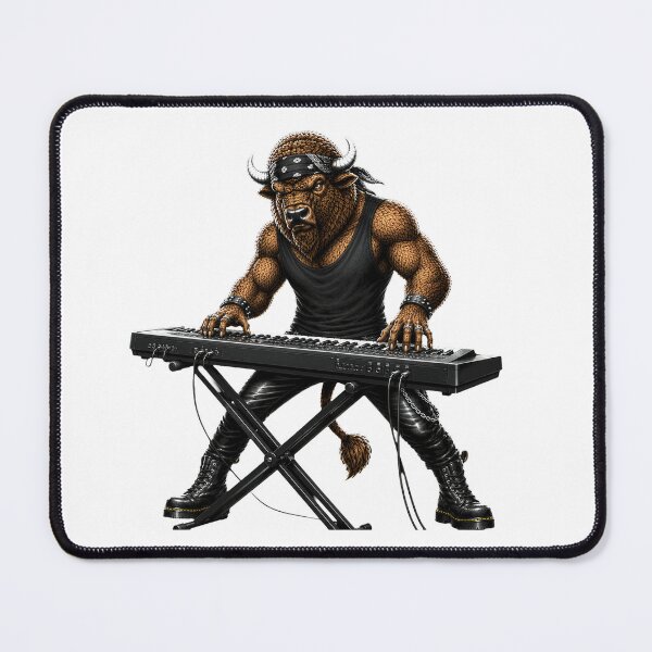 Item preview, Metal Bison Keyboard Player Gifts For Musicians designed and sold by Bisonia.