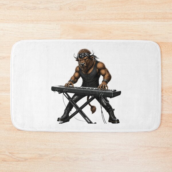 Artikelvorschau, Metal Bison Keyboard-Spielergeschenke für Musiker entworfen und verkauft von Bisonia.