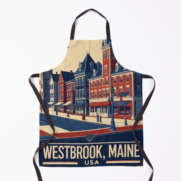 Item preview, Westbrook Maine 1950s USA Vintage Travel Tourism designed and sold by TravelersGems.