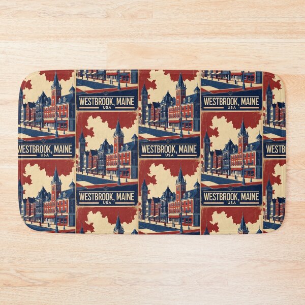 Item preview, Westbrook Maine 1950s USA Vintage Travel Tourism designed and sold by TravelersGems.