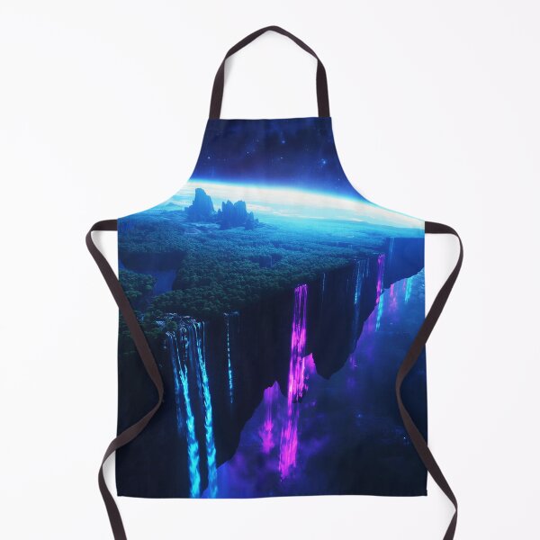 Item preview, Cosmic Waterfall Edge Alien Planet Landscape designed and sold by Luminous Wilds.