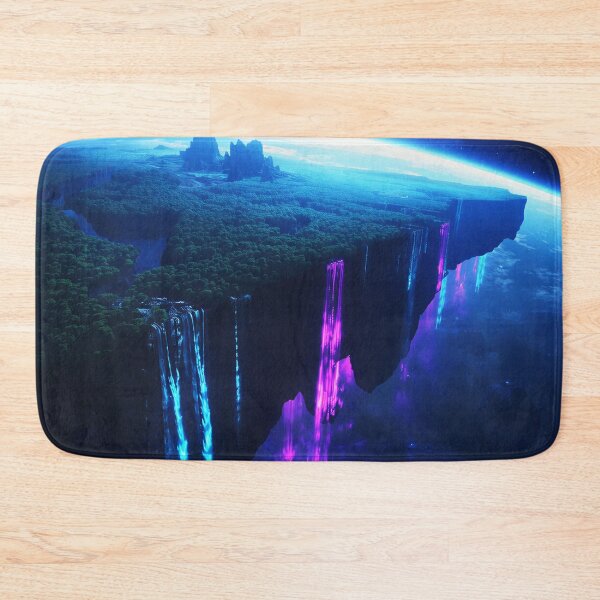 Item preview, Cosmic Waterfall Edge Alien Planet Landscape designed and sold by Luminous Wilds.