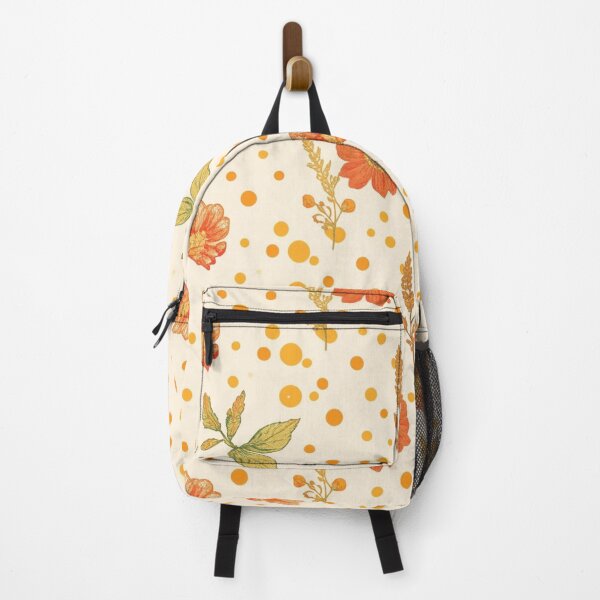 Item preview, Vintage Orange Floral Pattern | Retro Wildflowers & Polka Dots | Cottagecore Botanical Design designed and sold by MoodLay.