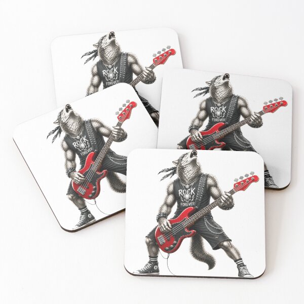 Item preview, Metal Wolf Bass Player Gifts For Musicians designed and sold by Bisonia.