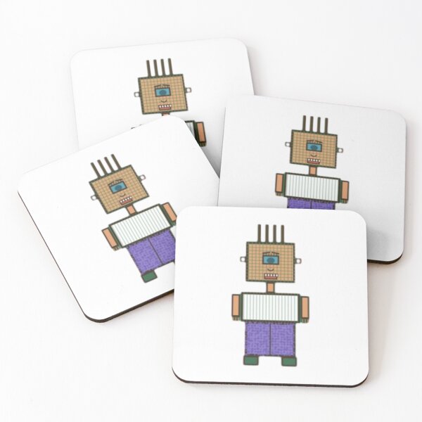 Item preview, Pixel Block Robot Dude designed and sold by ScribbleeFreaks.